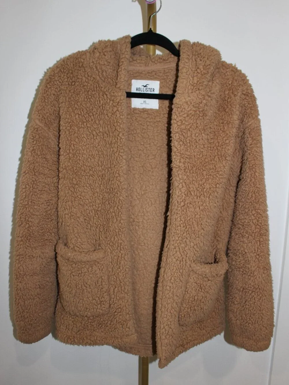 Hollister Sherpa Fuzzy Jacket Size XS